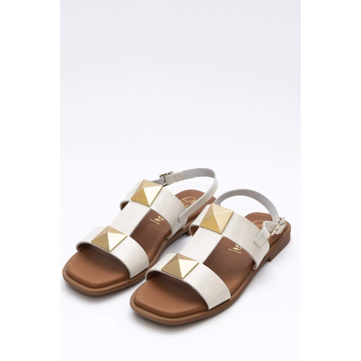 OH MY SANDALS 5329 DUNA Sandalia pie tachas  , HIELO BRILLO