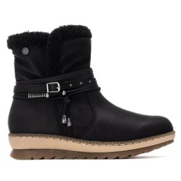 XTI REFRESH 173250 Botin antelina  mujer  NEGRO
